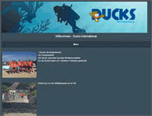 Tablet Screenshot of ducks-diving.com